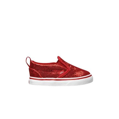 Vans Slip-on Toddler 'Glitter Red'