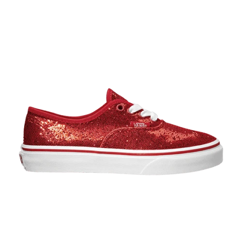 Vans Authentic Kids 'Glitter Red'