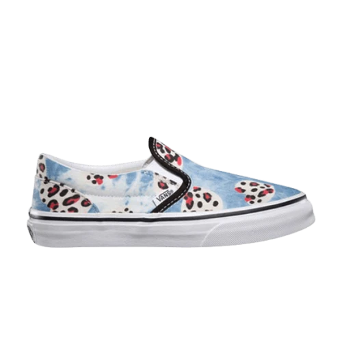Vans Classic Slip-on Kids 'Leopard Heart Blue'