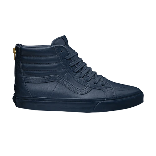 Vans California Sk8-Hi Zip Boot Leather Dress Blue
