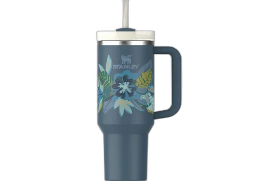 Stanley The Mother's Day Flowstate Quencher 40oz Tumbler Blue Spruce Tropic