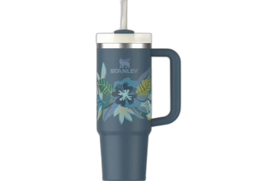 Stanley The Mother's Day Flowstate Quencher 30oz Tumbler Blue Spruce Tropic