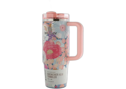 Stanley The Quencher H2.0 FlowState Tumbler Sorbet Wildflower