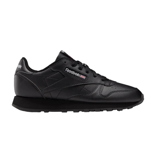 Reebok Classic Leather Big Kid 'Triple Black'