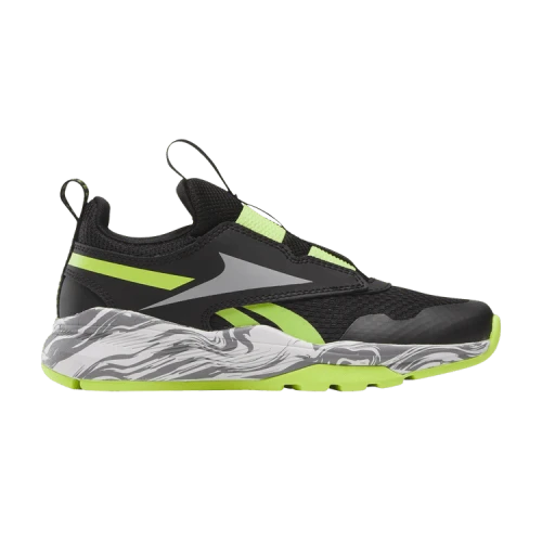Reebok XT Sprinter Slip-On Little Kid 'Black Laser Lime'