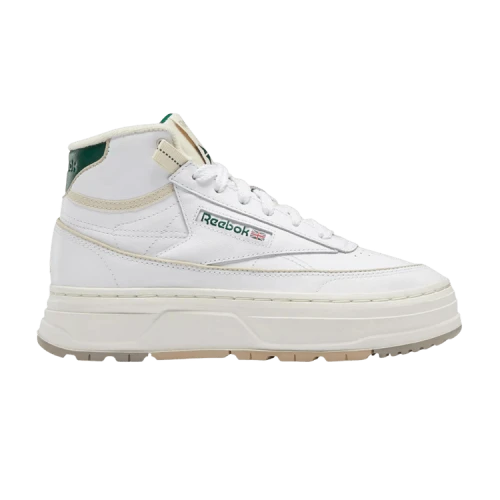 Reebok Club C Geo Mid 'Chalk Dark Green' (Women's)