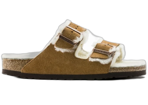 Birkenstock Arizona Shearling Suede Mink