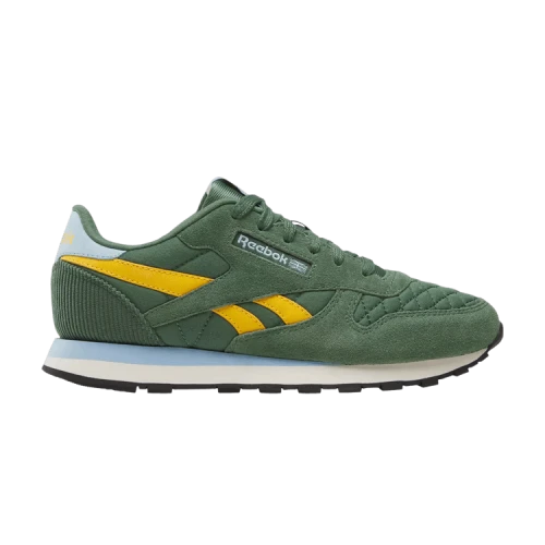 Reebok Classic Leather Big Kid 'Escape Green Fierce Gold'