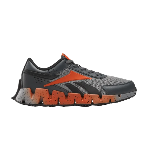 Reebok Zig Dynamica 2 Big Kid 'Grey Pump Orange'