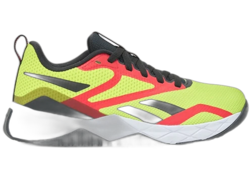 Reebok NFX Acid Yellow Black Vector Red