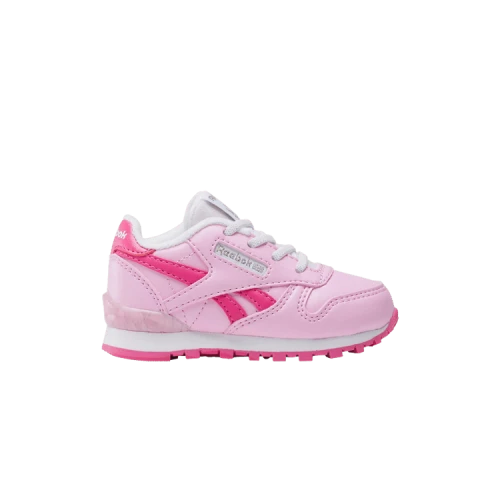Reebok Classic Leather Step 'n' Flash Elastic Lace Toddler 'Astro Rose Bold Pink'