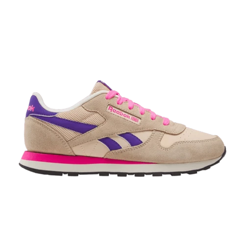 Reebok Classic Leather Big Kid 'Tapioca Atomic Pink'