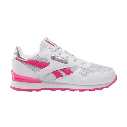 Reebok Classic Leather Step 'n' Flash Little Kid 'White Bold Pink'