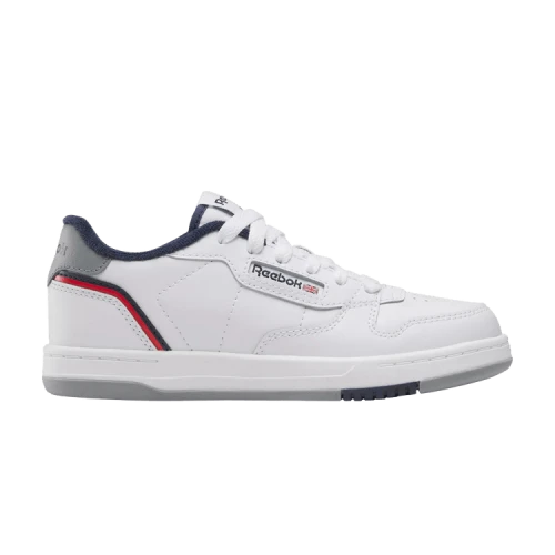 Reebok Phase Court Little Kid 'White Grey Vector Navy'