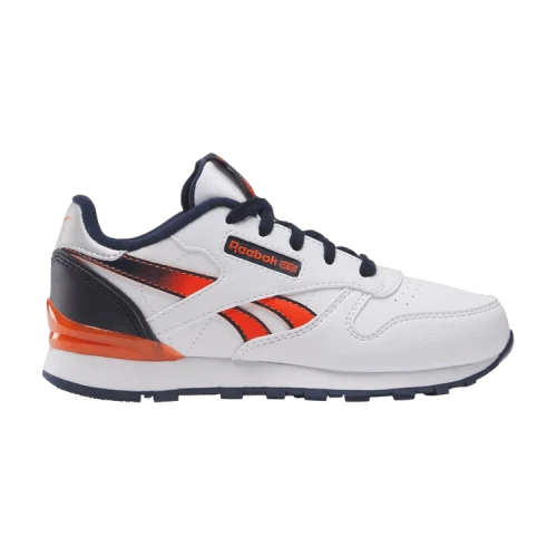 Reebok Classic Leather Step 'n' Flash Little Kid 'White Vector Navy Orange'