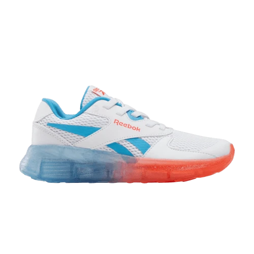 Reebok Zig N' Glow 2 Elastic Lace Little Kid 'White Energy Red Always Blue'