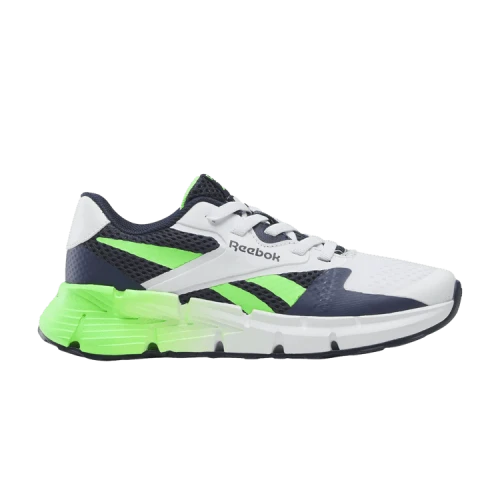 Reebok Zig Dynamica 5 Elastic Lace Little Kid 'Vector Navy Solar Lime'