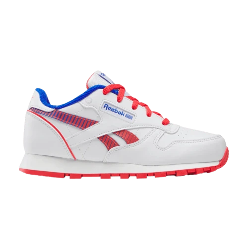 Reebok Classic Leather Step 'n' Flash 2.0 Little Kid 'White Optimum Blue Red'