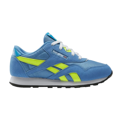 Reebok Classic Nylon Little Kid 'Essential Blue Solar Acid Yellow'