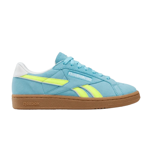 Reebok Club C Grounds UK 'Digital Blue Solar Acid Yellow Gum' (Women's)