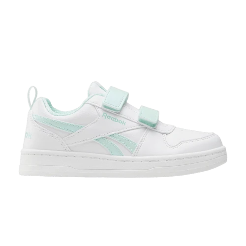 Reebok Prime 2.0 Two-Strap Hook-And-Loop Little Kids 'White Glitch Aqua'