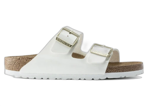 Birkenstock Arizona Birko-Flor Patent Patent White (Women's)