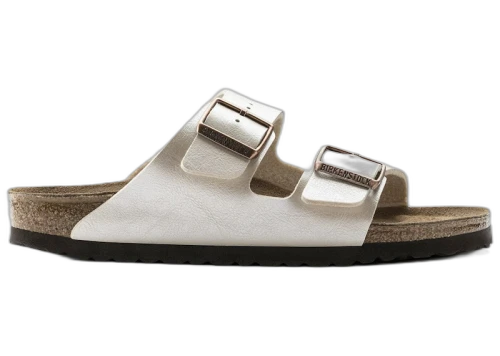Birkenstock Arizona Birko-Flor Graceful Pearl White
