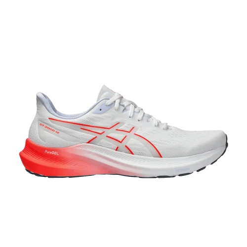 ASICS GT-2000 12 White Sunrise Red