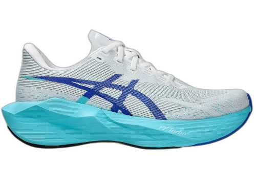 ASICS Novablast 6 White Energy Aqua