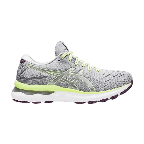 ASICS Gel-Nimbus 24 Wide 'Piedmont Grey Lime Green' (Women's)