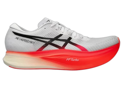 ASICS Metaspeed Sky+ White Sunrise Red