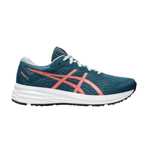 (GS) ASICS Patriot 12 'Magnetic Blue Sunrise Red'