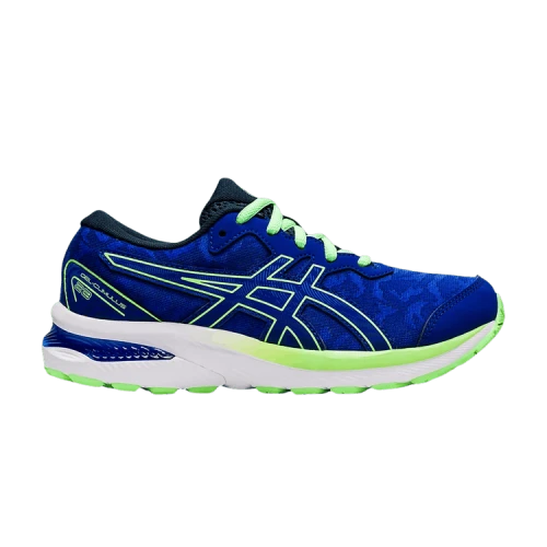 (GS) ASICS Gel-Cumulus 23 'Mako Blue Bright Lime'