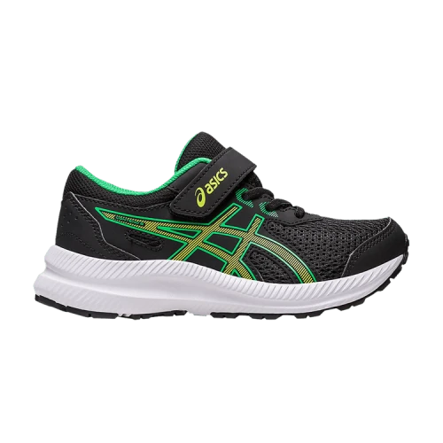 Asics Contend 8 PS 'Black Lime Zest'