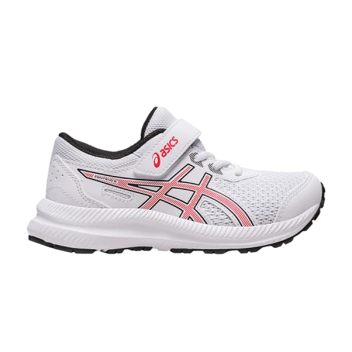 (PS) ASICS Contend 8 'White Electric Red'