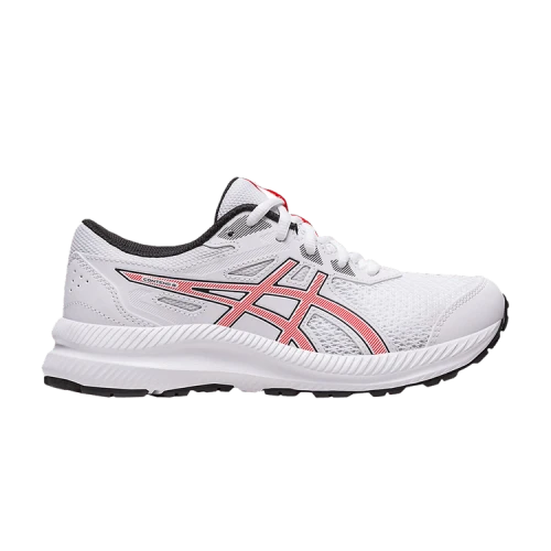 (GS) ASICS Contend 8 'White Electric Red'