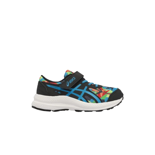 (PS) ASICS Contend 8 'Black Island Blue Camo'
