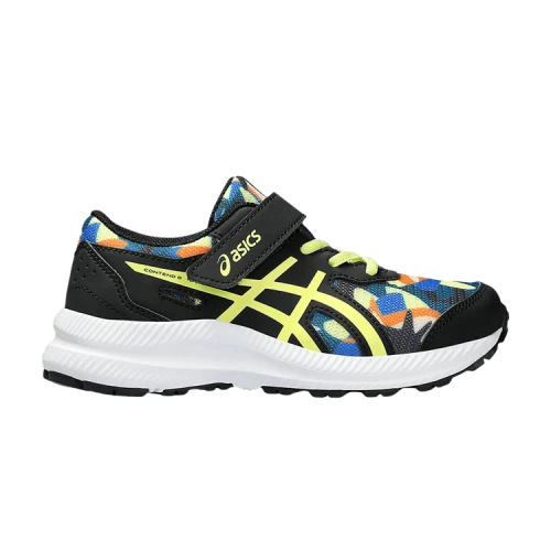 Asics Contend 8 PS 'Black Glow Yellow Camo'