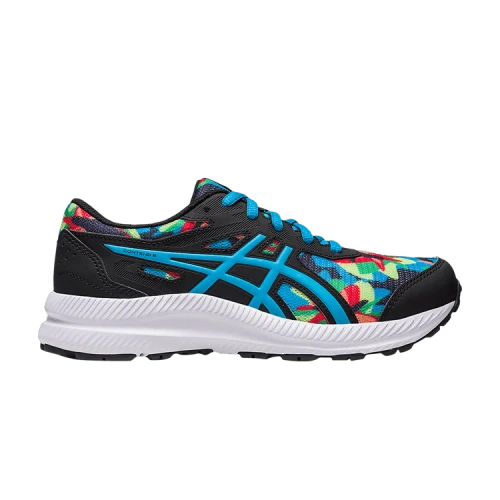 (GS) ASICS Contend 8 'Black Island Blue Camo'