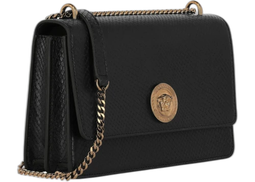Versace Women's La Medusa Shoulder Bag Black/Gold