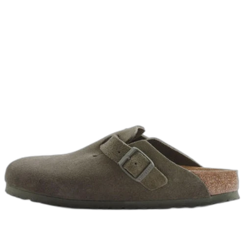 Birkenstock Boston Suede Leather Narrow Fit 'Thyme'