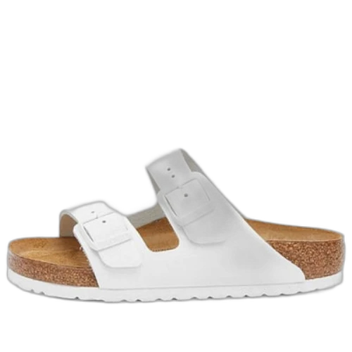 Birkenstock Arizona Natural Leather Sandals 'White'