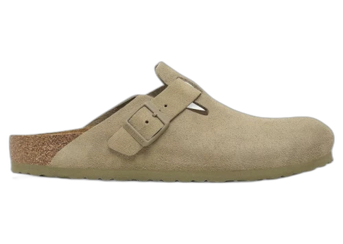 Birkenstock Boston Suede Faded Khaki