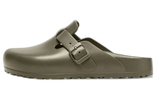 Birkenstock Boston Essentials EVA Closed Toe Slippers Unisex Green Regular