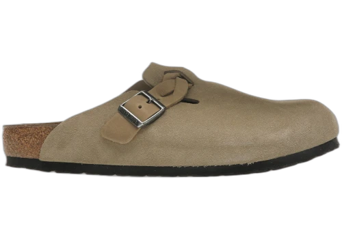 Birkenstock Boston Braided Suede Taupe