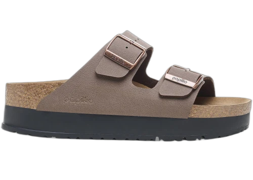 Birkenstock Arizona PAP Flex Platform Birko-Flor Mocha