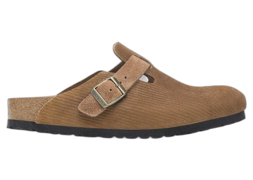 Birkenstock Boston Embossed Corduroy Dark Tea