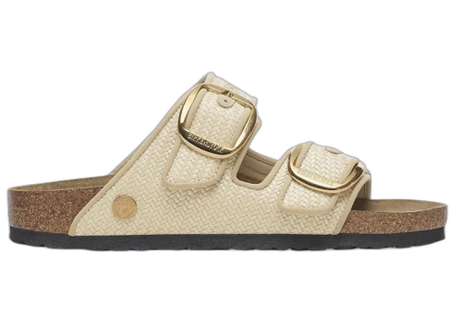 Birkenstock Arizona Big Buckle Textile Raffia Naturale