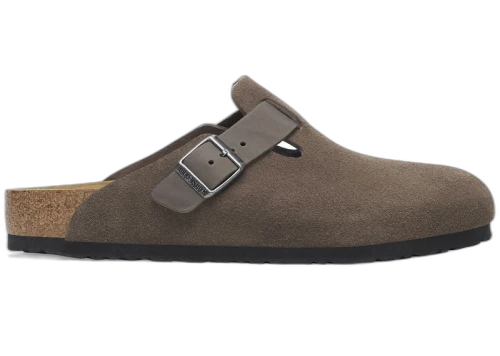 Birkenstock Boston BS Mixed Leather Concrete Grey