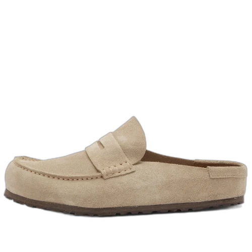 Birkenstock Naples Wrapped Suede Leather 'Taupe'